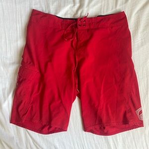 Quicksilver Red Men’s Swim Trunks